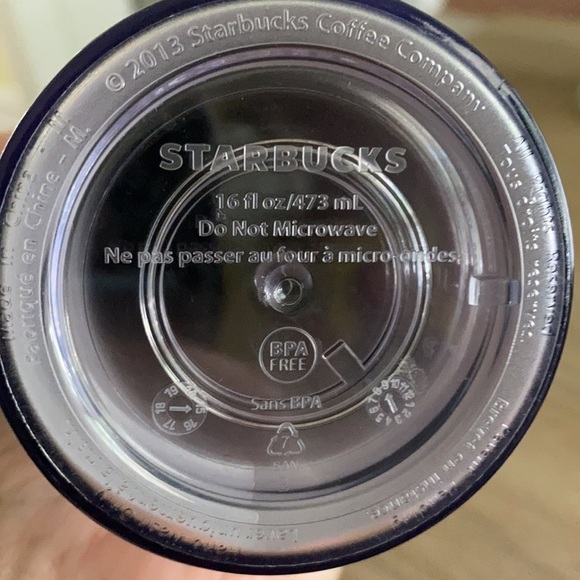 2013 Starbucks TRAVEL TUMBLER Mug - Hearts Pattern - Picture 4 of 5